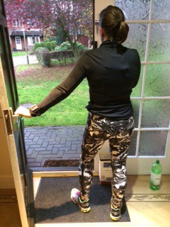 USA Pro butterfly monochrome running leggings 