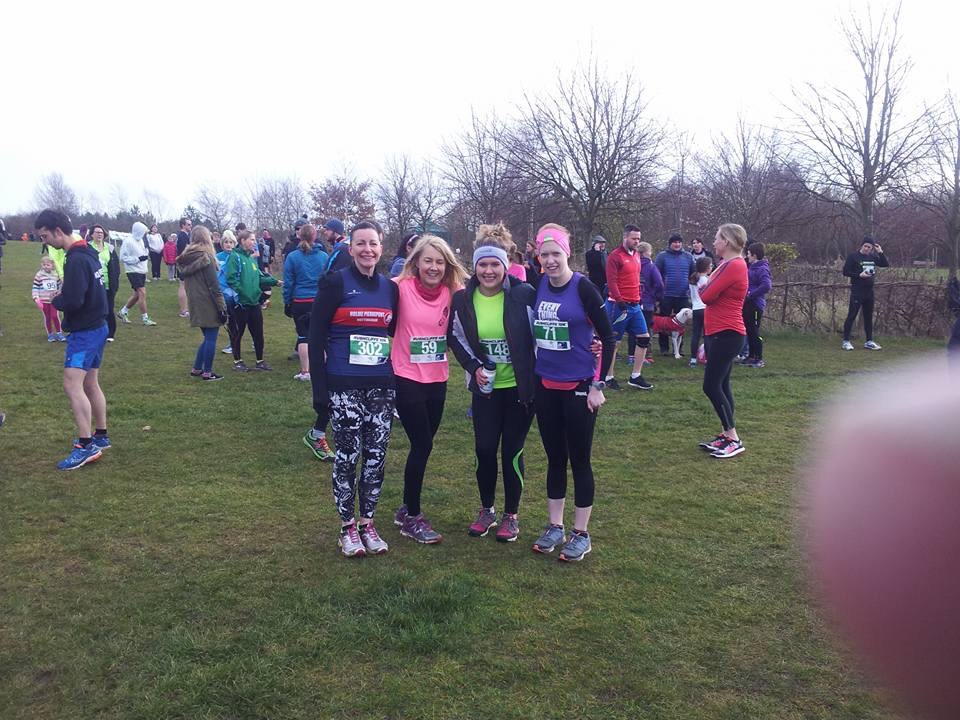 Chilly on the start line 