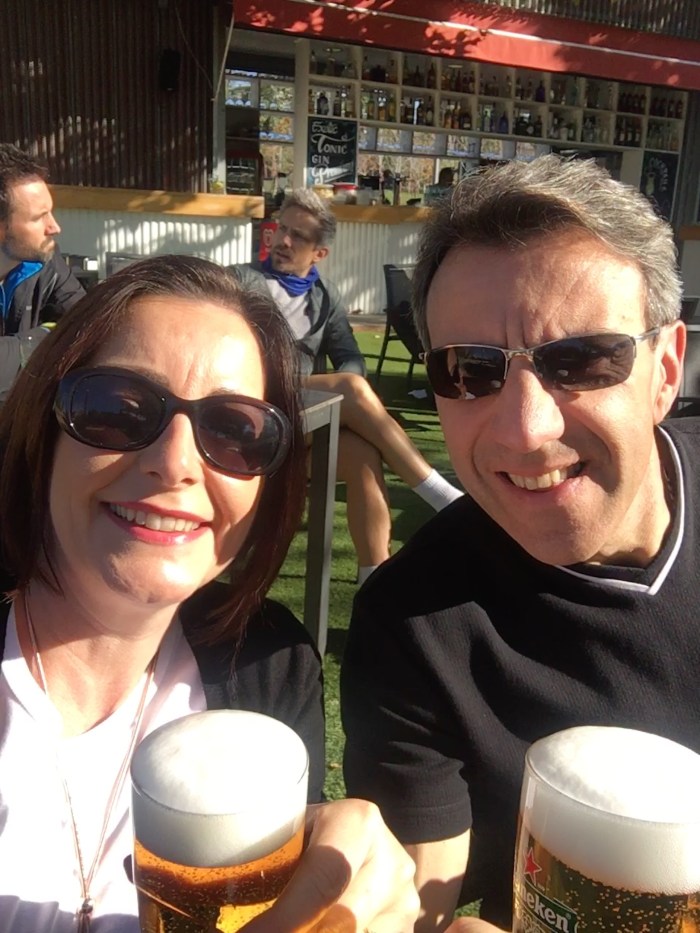 If you can't run in the sunshine, drink beer!